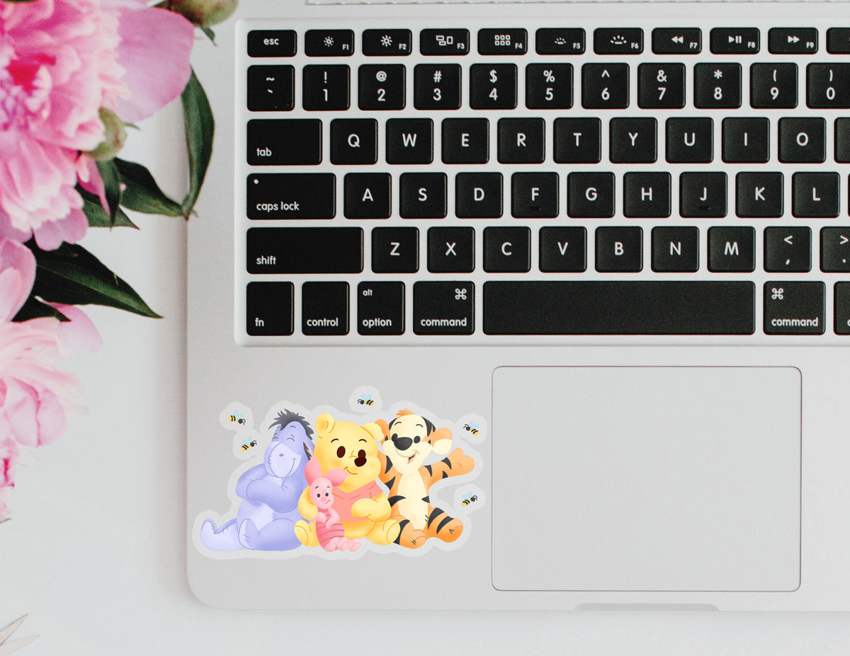 Winnie the Pooh Characters Disney Transparent Sticker