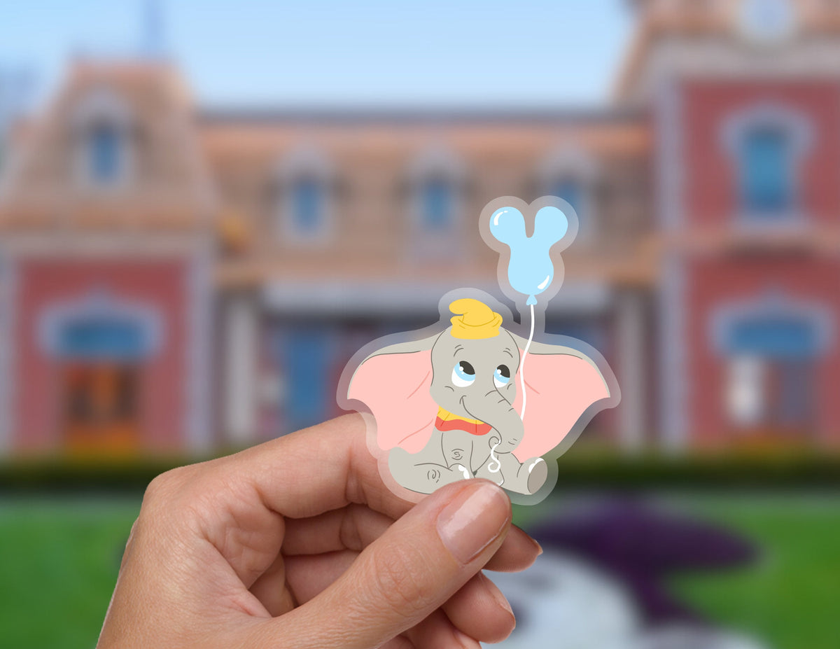 Dumbo Balloon Disney Transparent Sticker