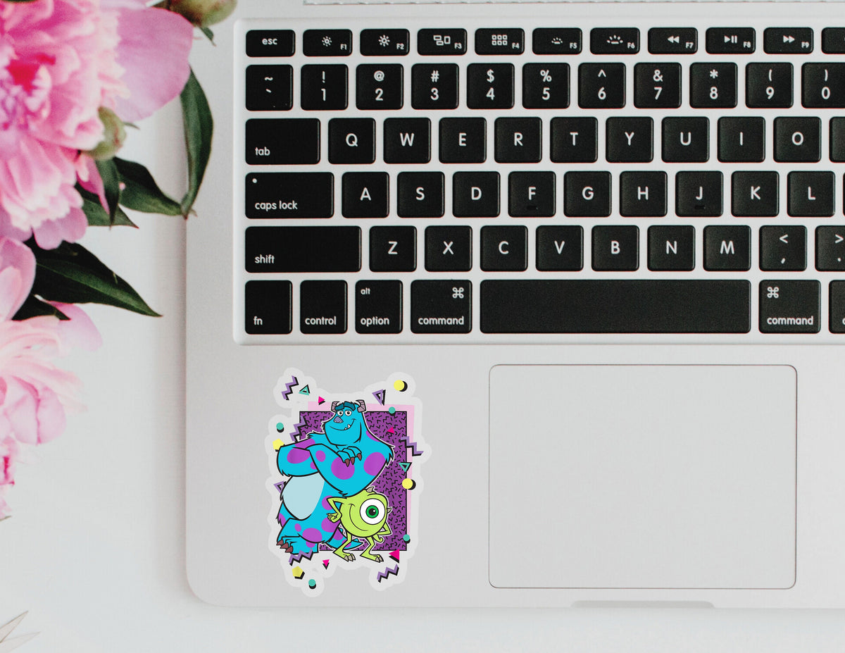 Monsters inc retro mike sully Disney Transparent Sticker