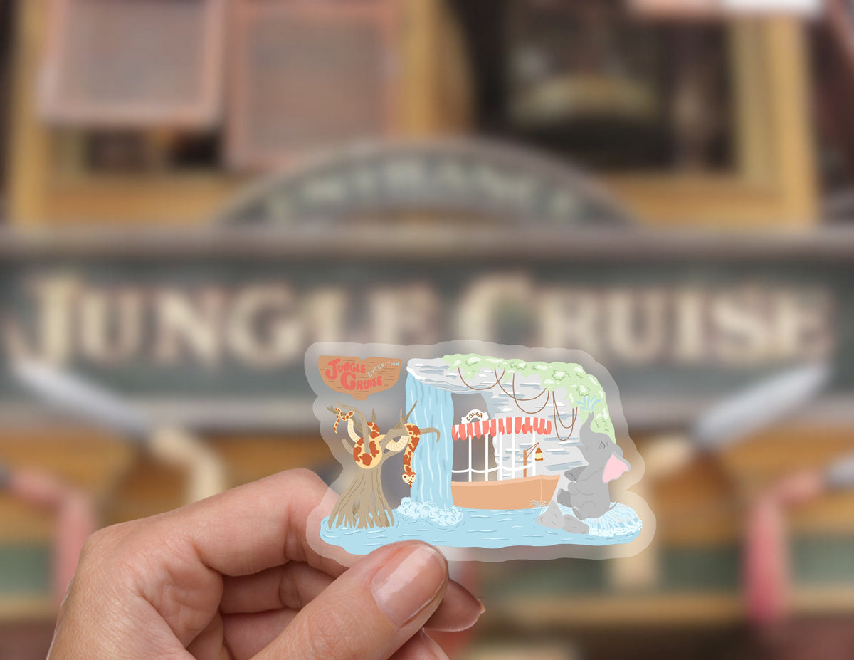 Jungle Cruise Adventureland Disney Transparent Sticker