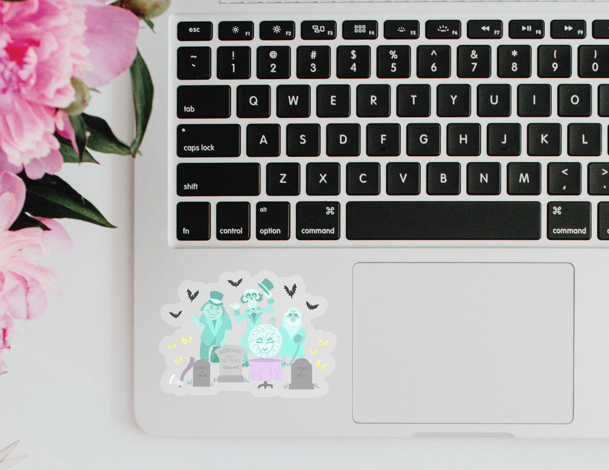 Haunted Mansion Hitchhiking ghosts Disney Transparent Stickers