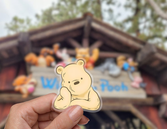Winnie the Pooh Classic Disney Transparent Sticker
