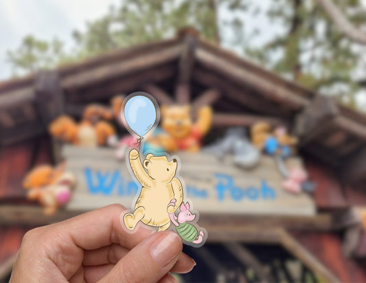 Winnie the Pooh Piglet Classic Disney Transparent Sticker