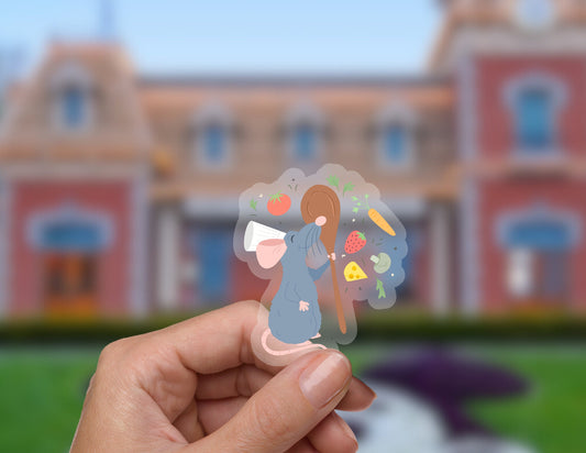 Ratatoullie Remi Little Chef Disney Transparent Sticker