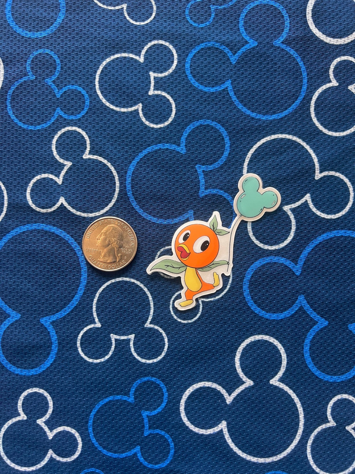 Orange Bird Disney Transparent Sticker