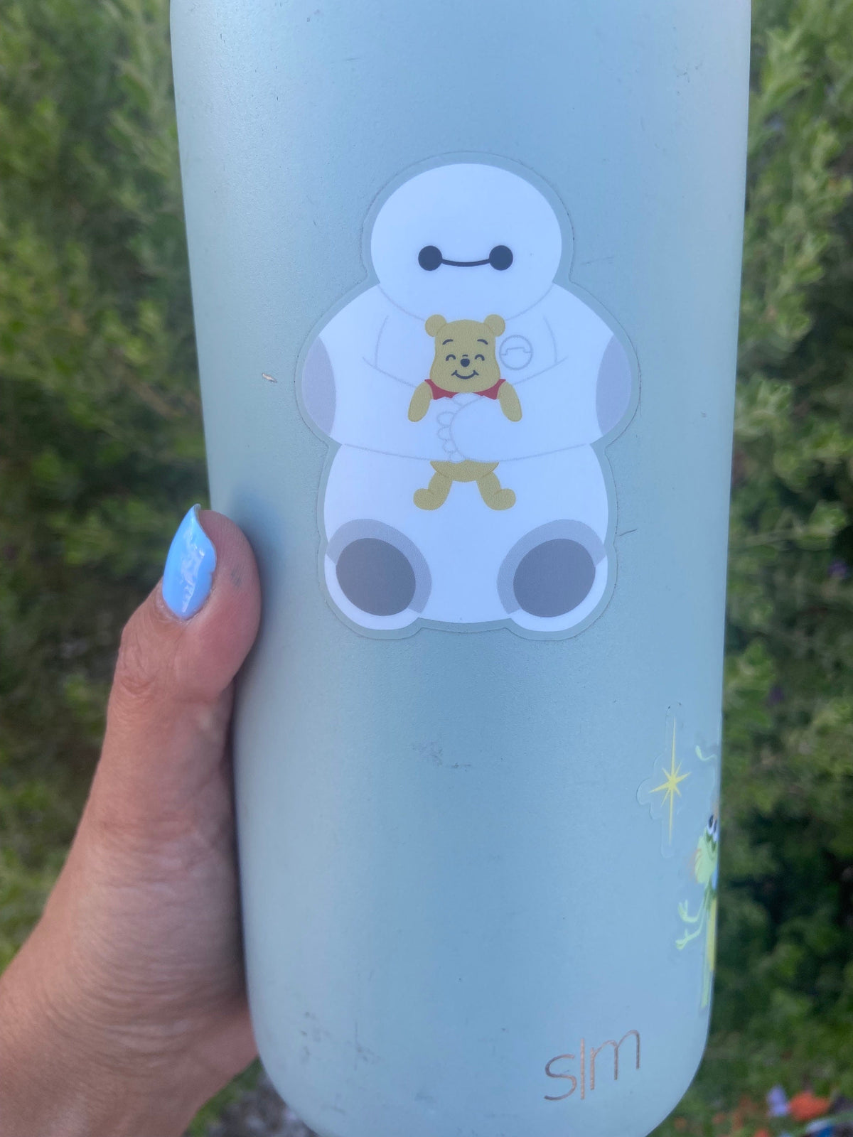 Baymax snuggles Winnie the Pooh Disney Transparent Sticker