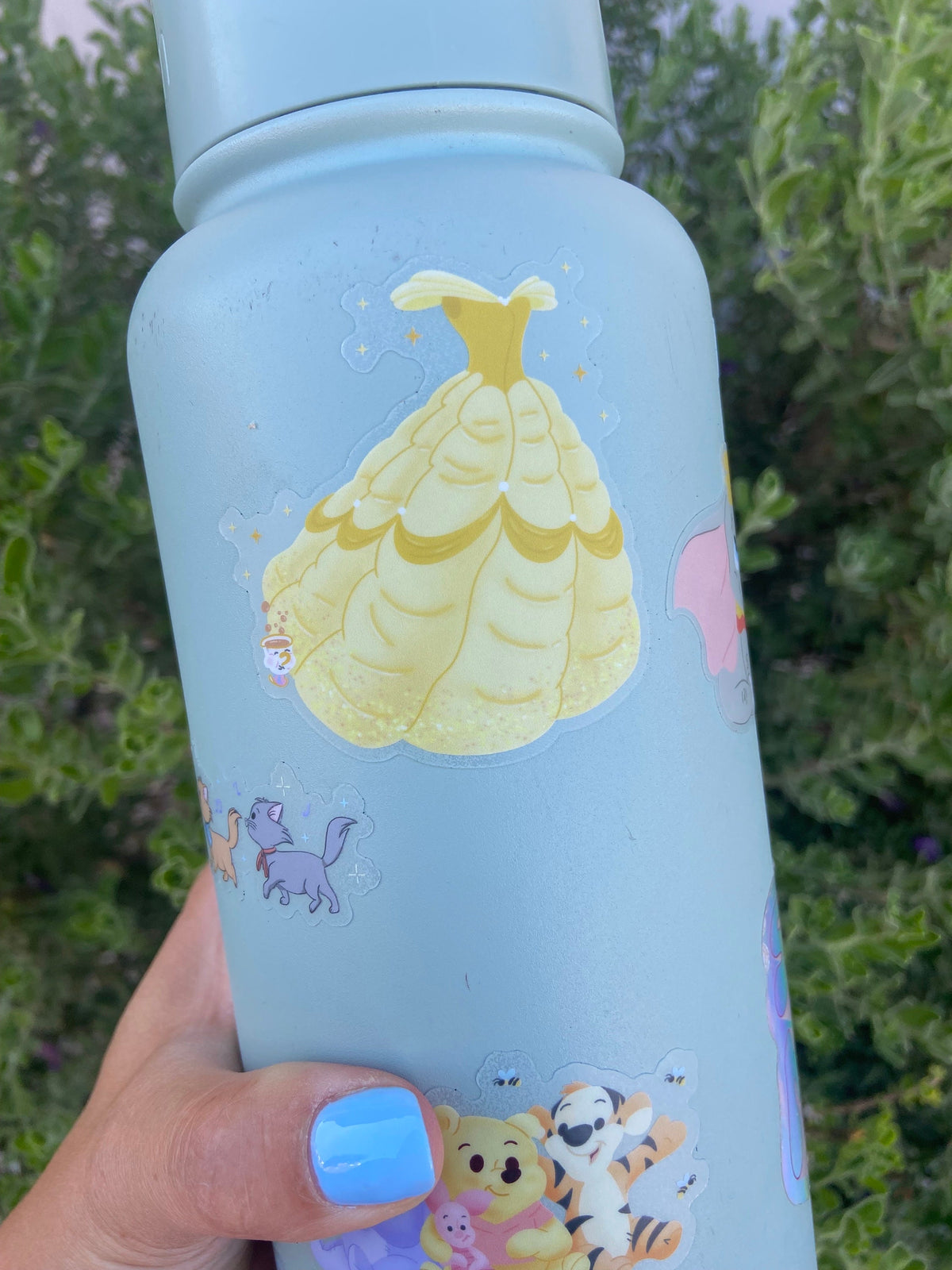 Belle Dress Disney Transparent Sticker