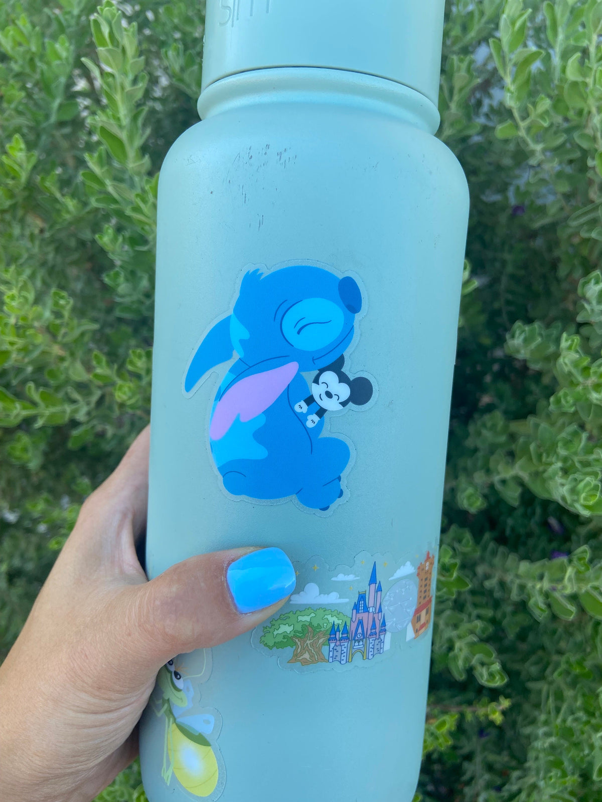 Lilo and Stitch Snuggles Mickey Disney Transparent Sticker