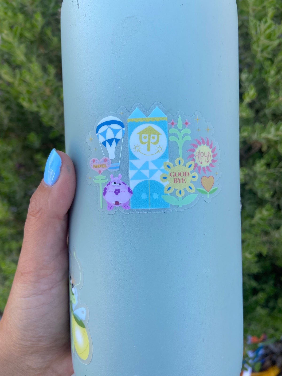 Small world Landmarks Disney Transparent Sticker