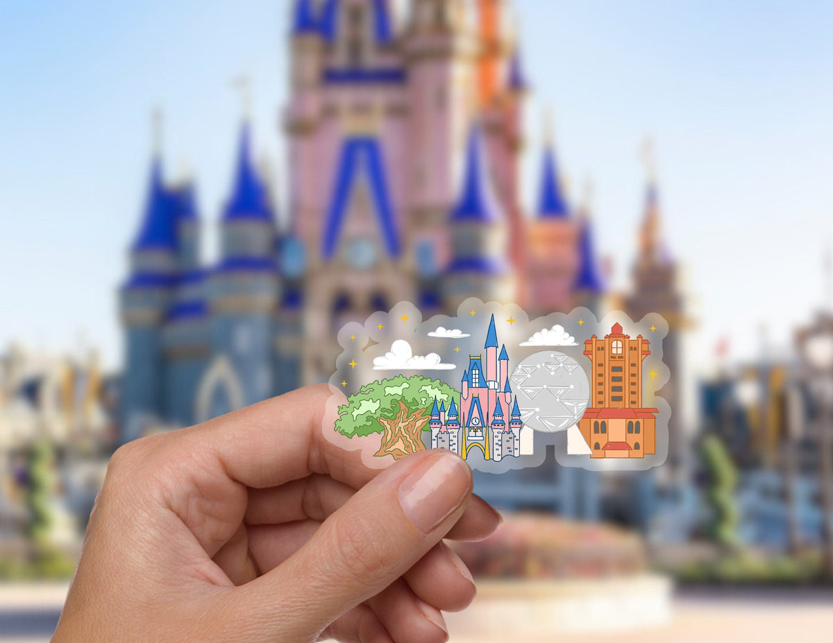 Disney World landmarks Disney Transparent Sticker