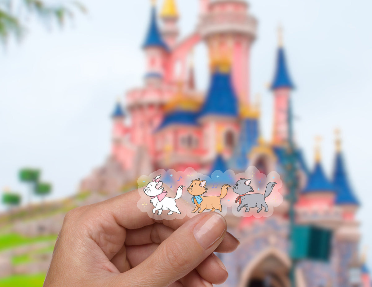 Aristocats Kittens Disney Sticker Disney Transparent Sticker