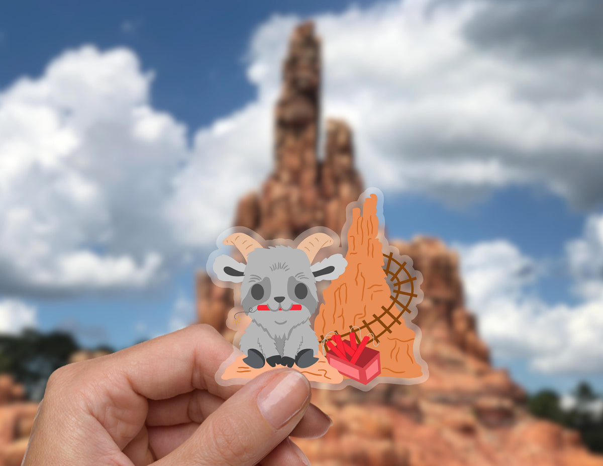 Thunder Mountain Goat, Disney Transparent Sticker
