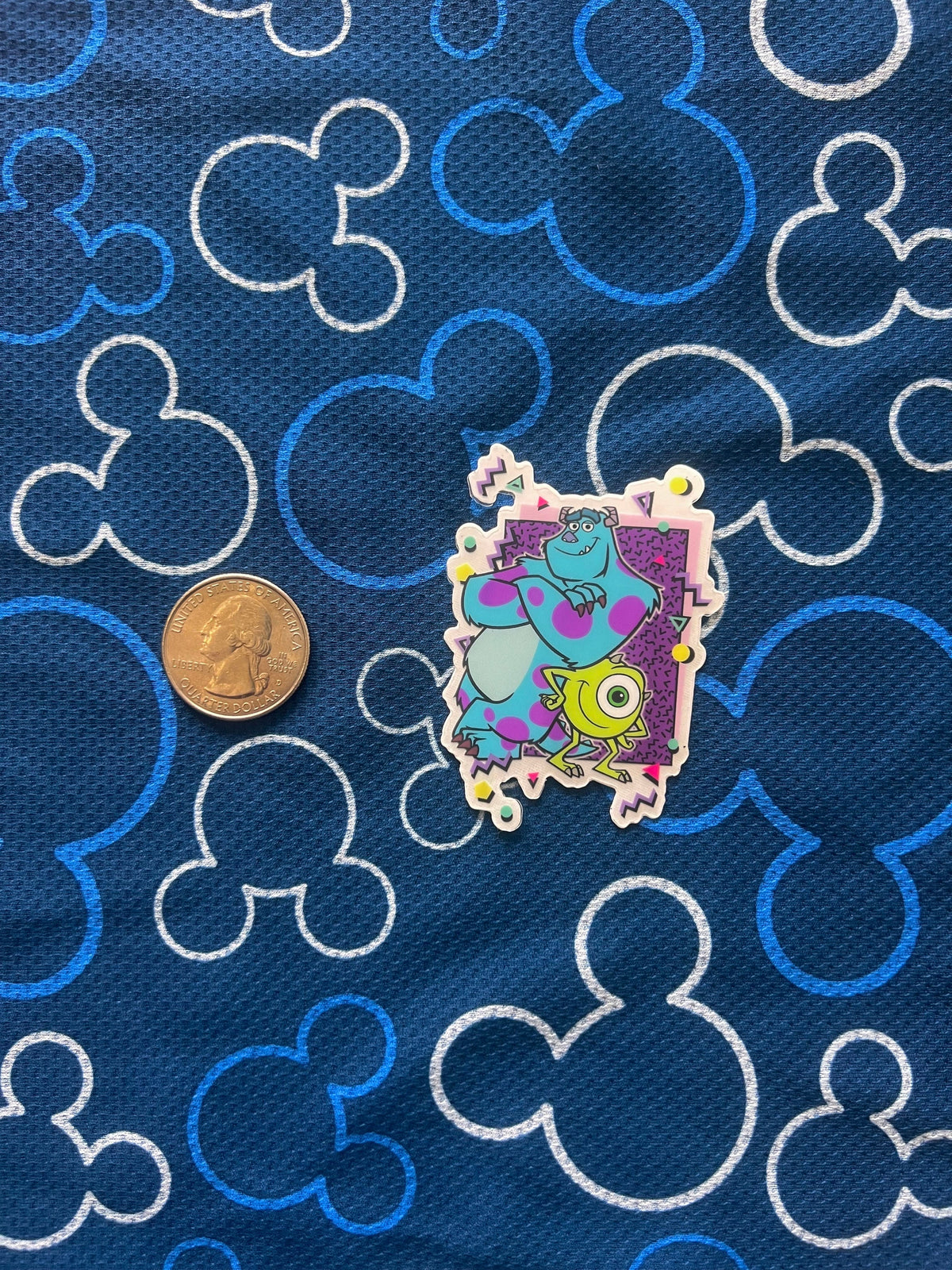 Monsters inc retro mike sully Disney Transparent Sticker