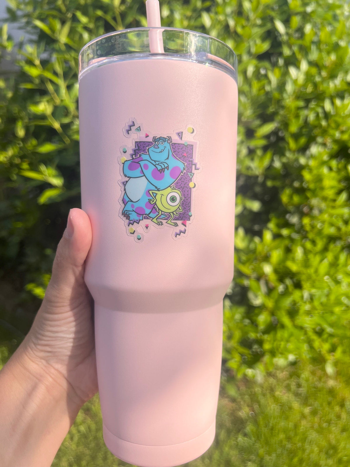 Monsters inc retro mike sully Disney Transparent Sticker