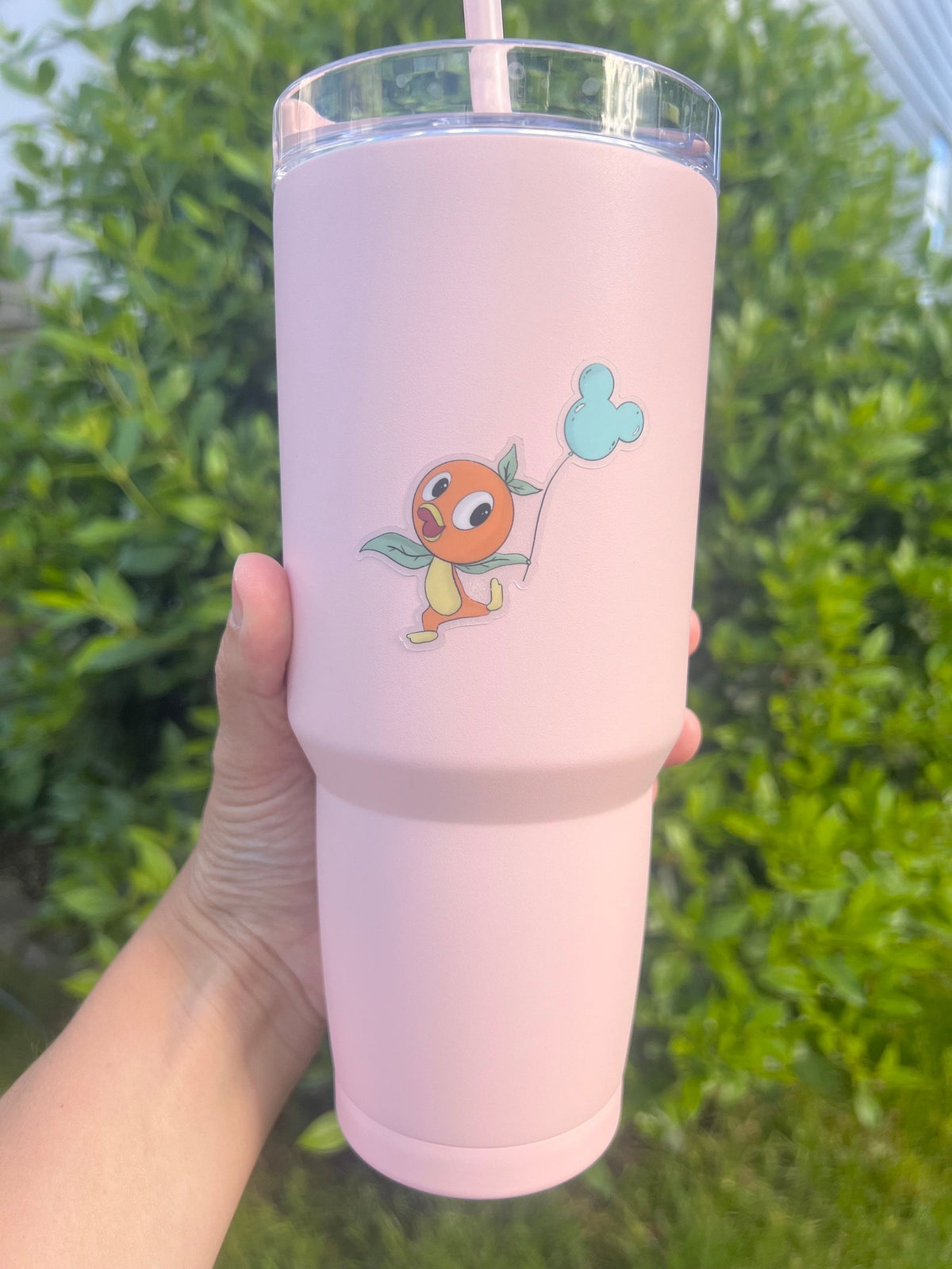 Orange Bird Disney Transparent Sticker