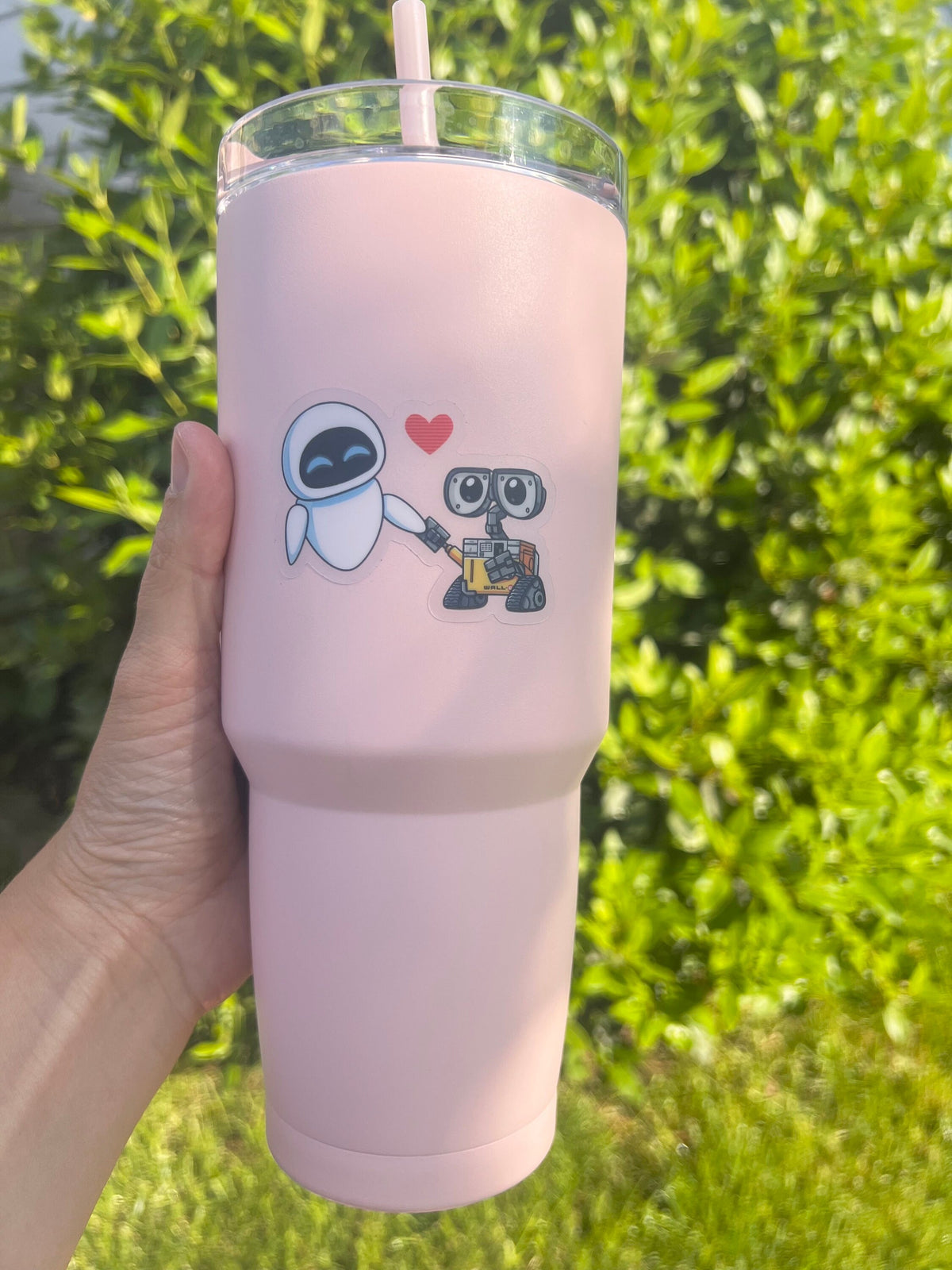 Wall-E Eva Love Disney Transparent Stickers