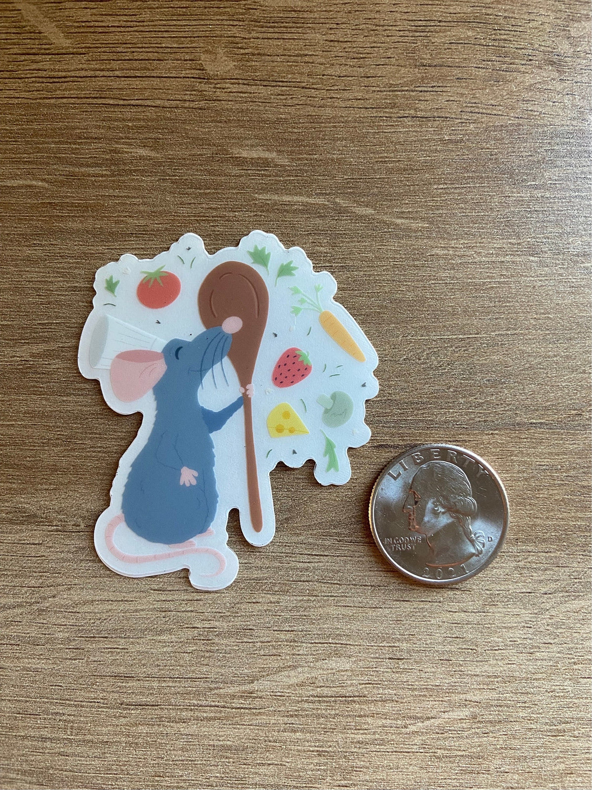 Ratatoullie Remi Little Chef Disney Transparent Sticker