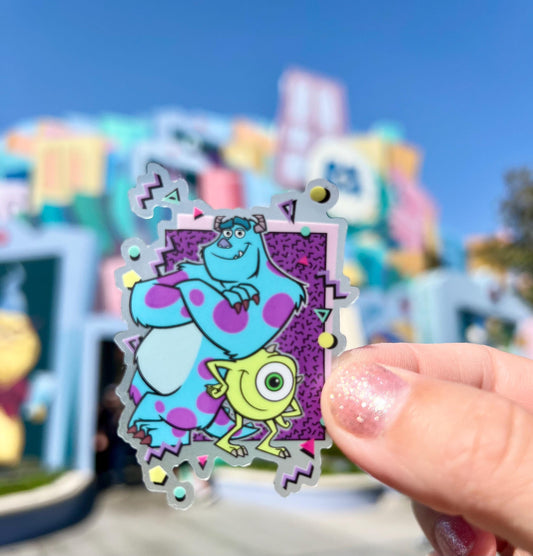 Retro Monsters Inc. Sticker