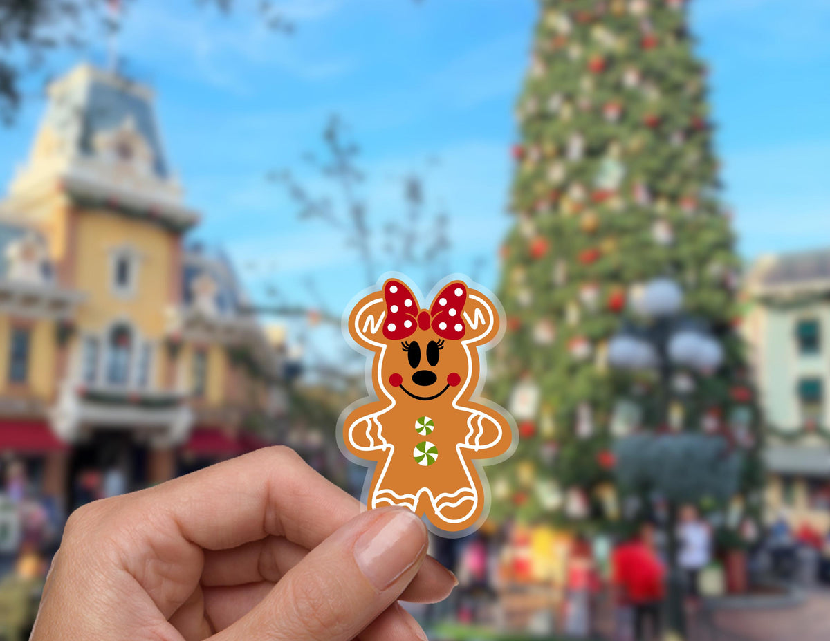Gingerbread Mickey Mouse, Minnie Mouse Christmas