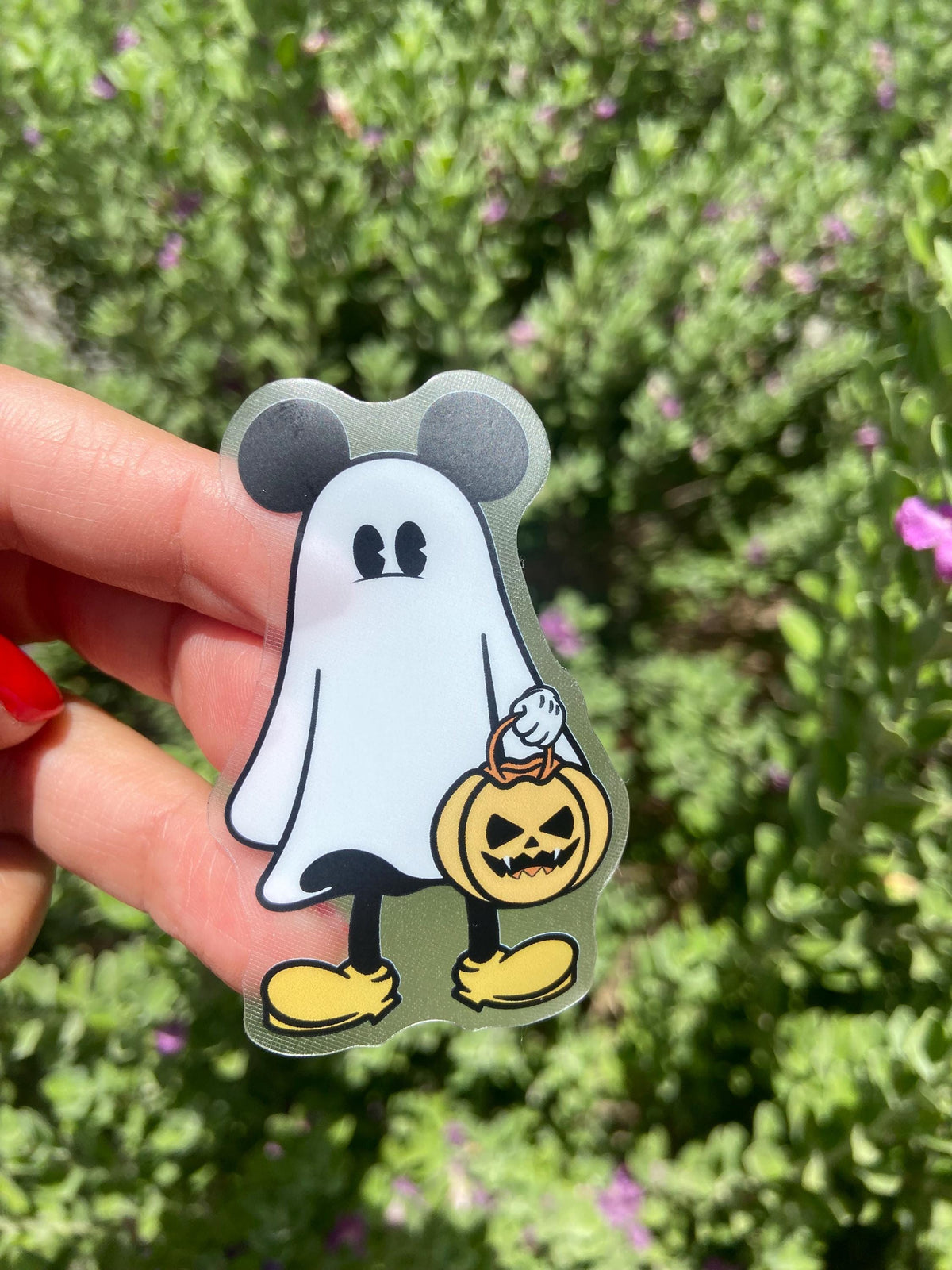 Mickey Ghost Halloween Sticker